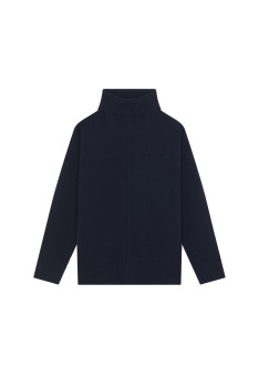 Turtleneck sweater with cashmere slits - Adena