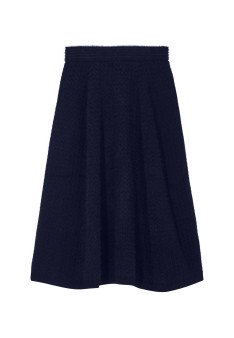 Long skirt in merino wool - Cecile