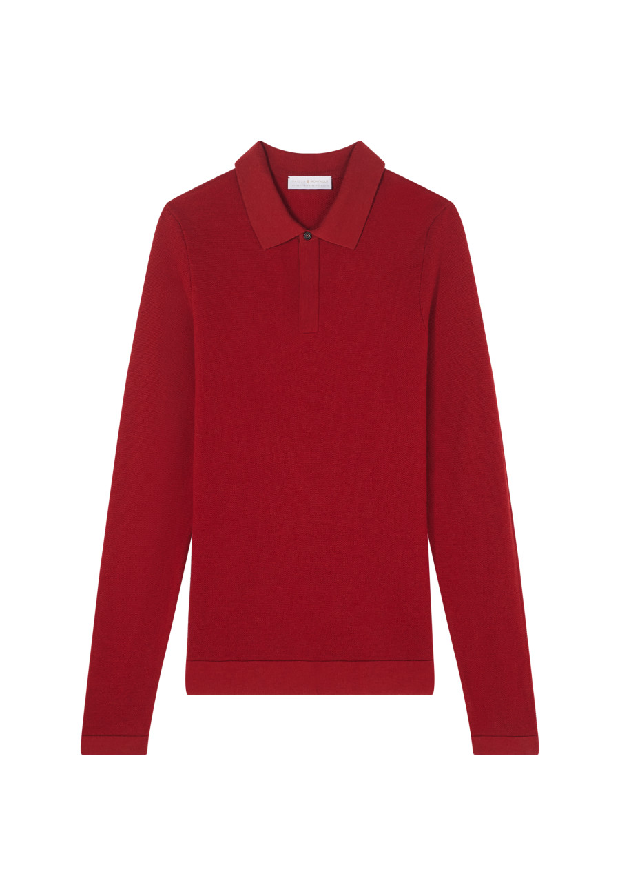 Suéter polo de lã merino - Sidney