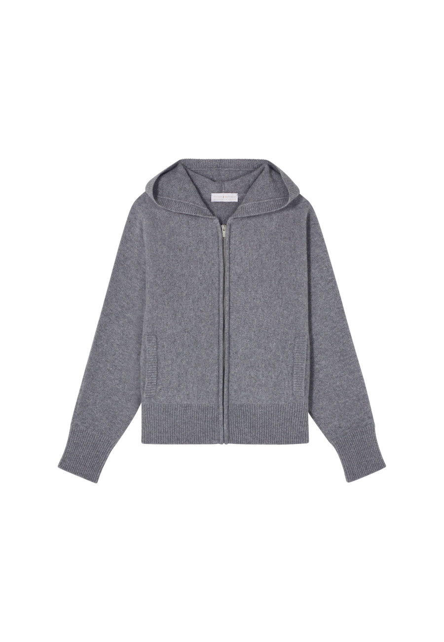 Zipped cashmere cardigan - Gabien