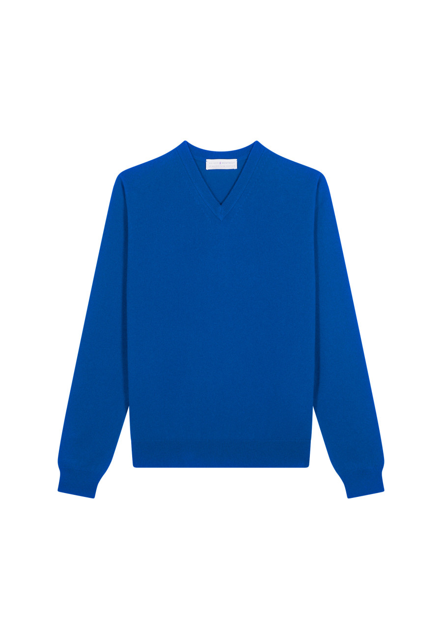 Suéter de cashmere com decote em V - Evann