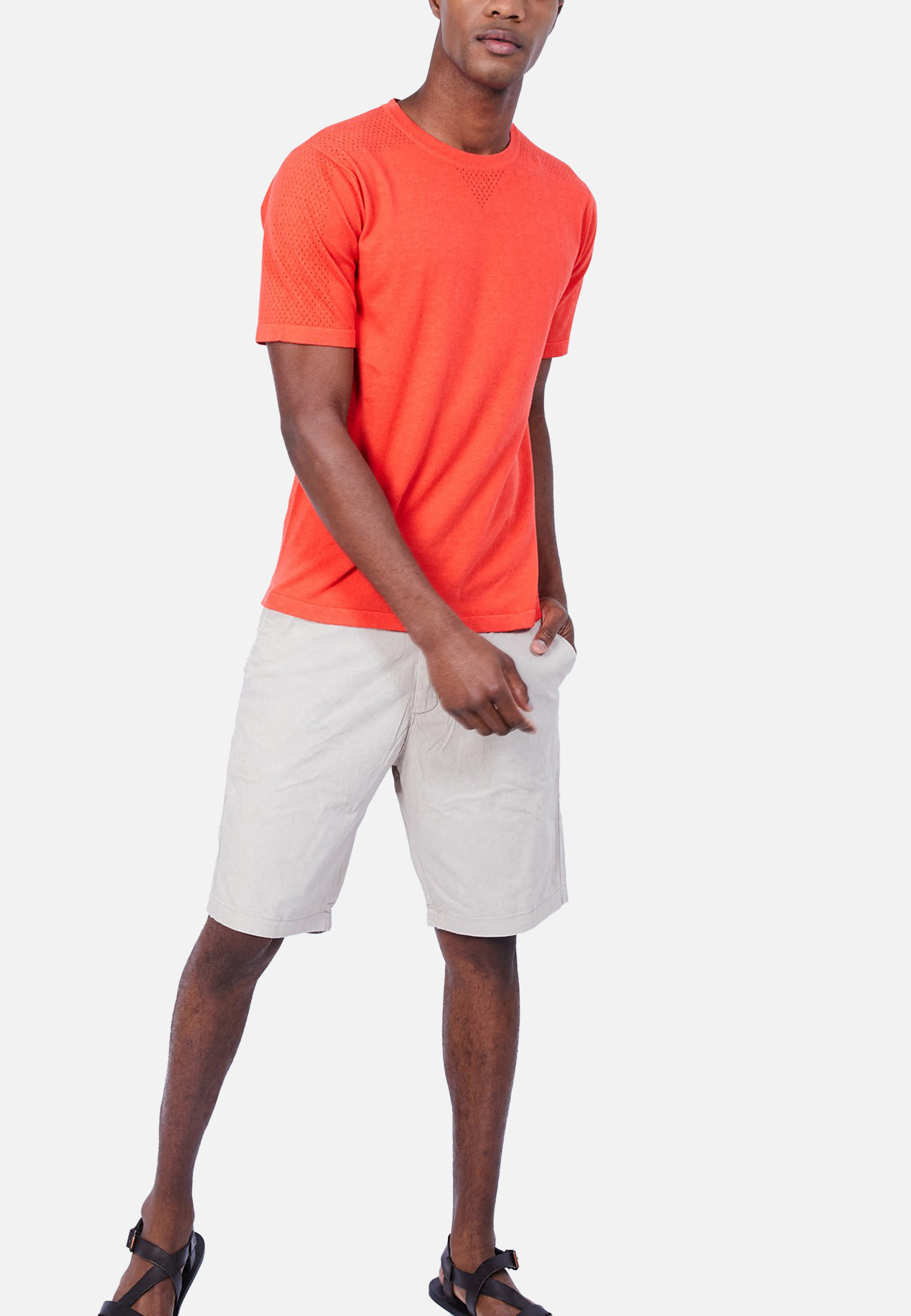 T-shirt en coton et soie - Lars