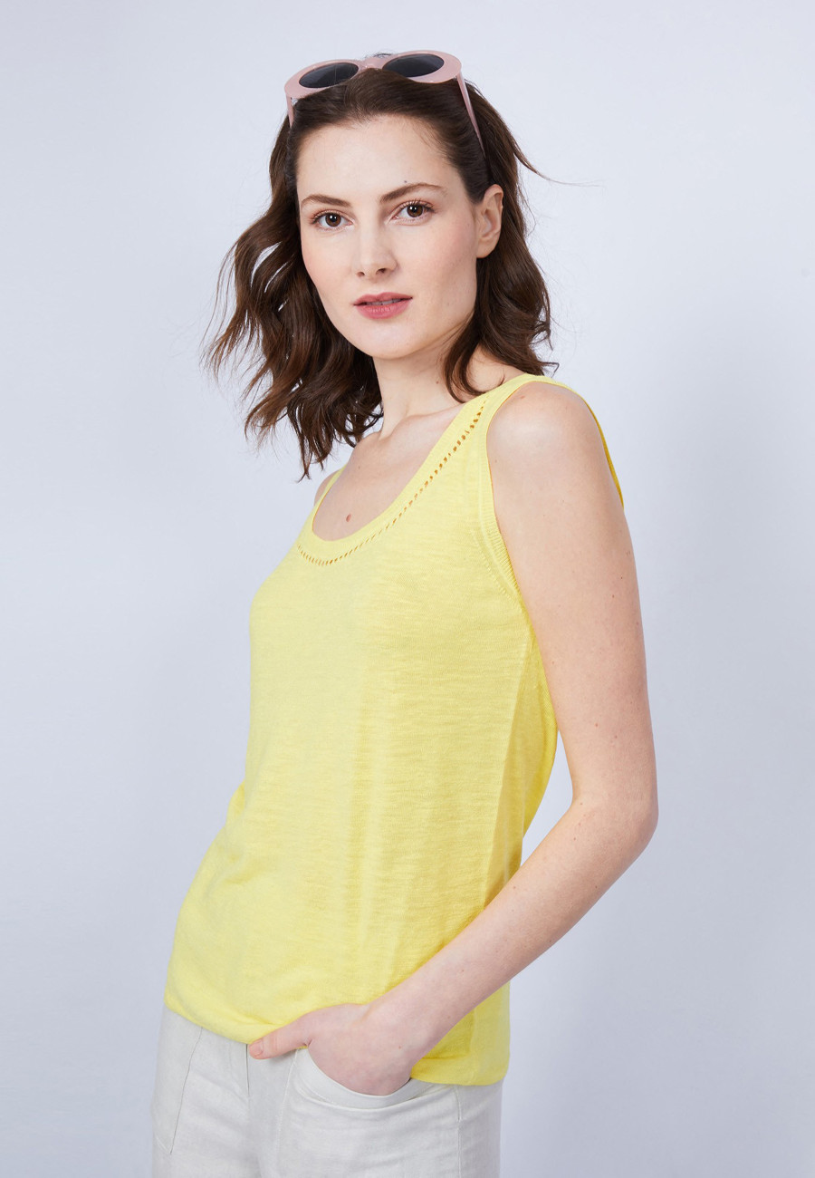 Débardeur uni col rond - Marley 6461