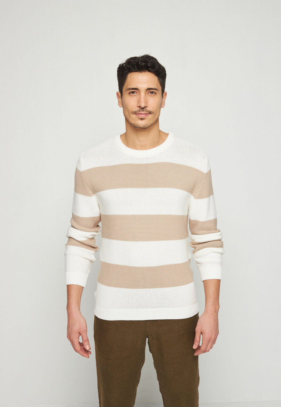 Cotton big stripes sweater - Rivage