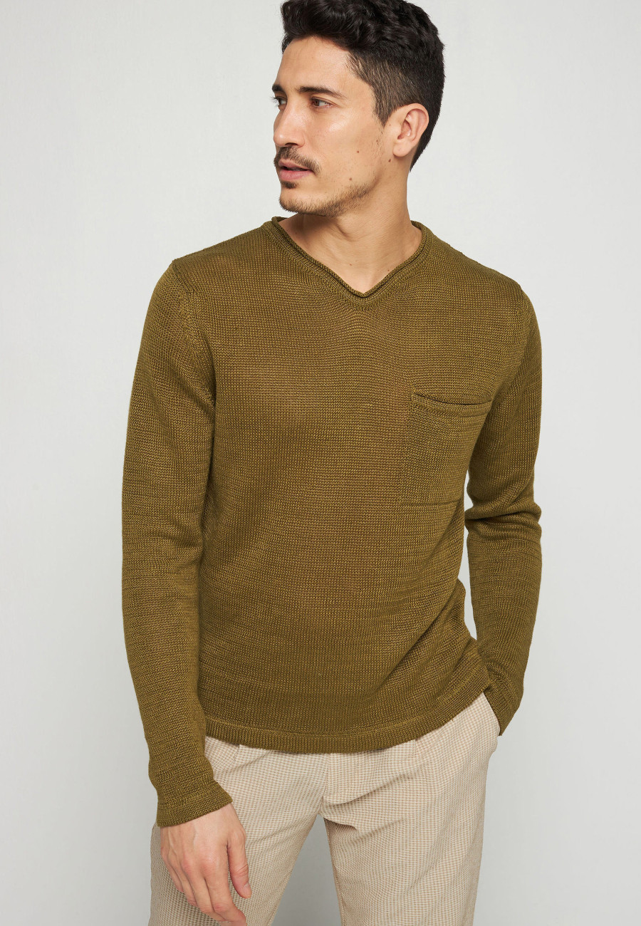 Pull col col tunisien en lin - Rubin 7650