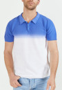 Gradient cotton and linen polo shirt - Django