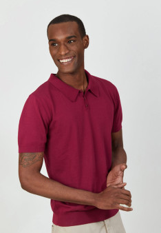 Polo uni en coton sec - Bank