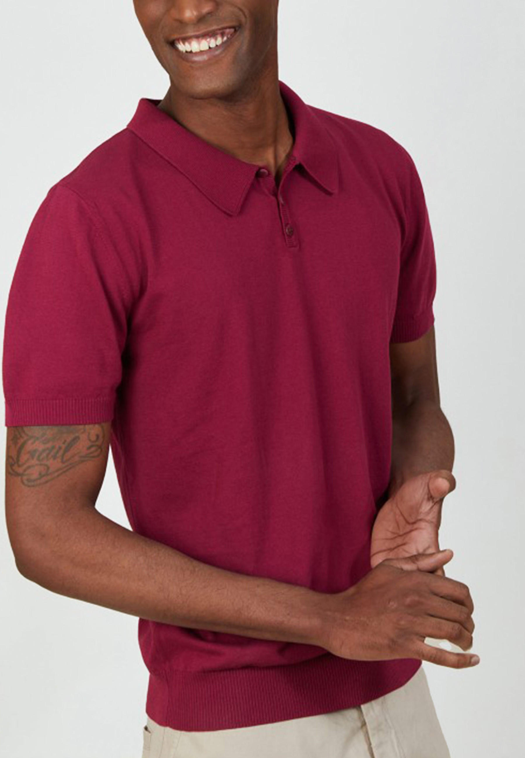 Polo uni en coton sec - Bank