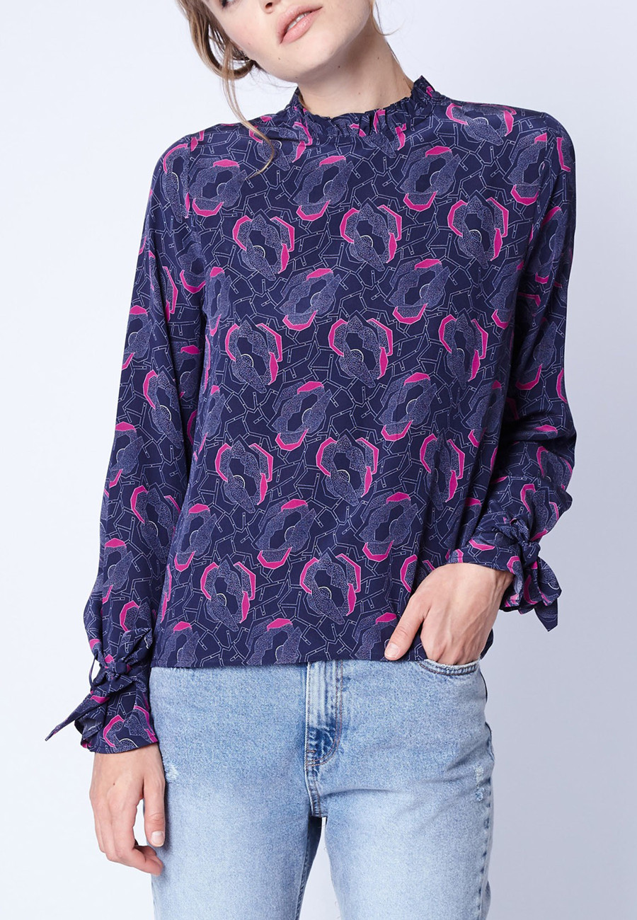 Maison Montagut x Maison Martin Morel Blusa de seda - Exode