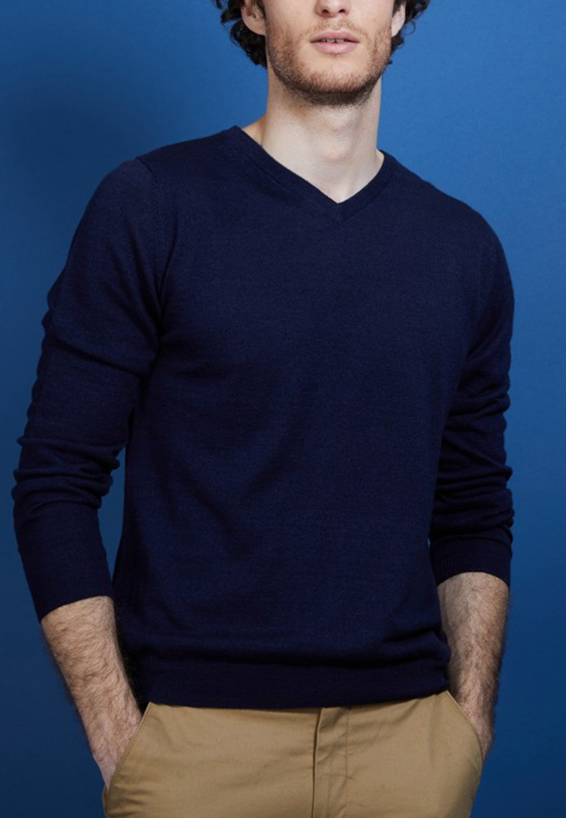 Pull col rond en cachemire et lin - Bandit 6880