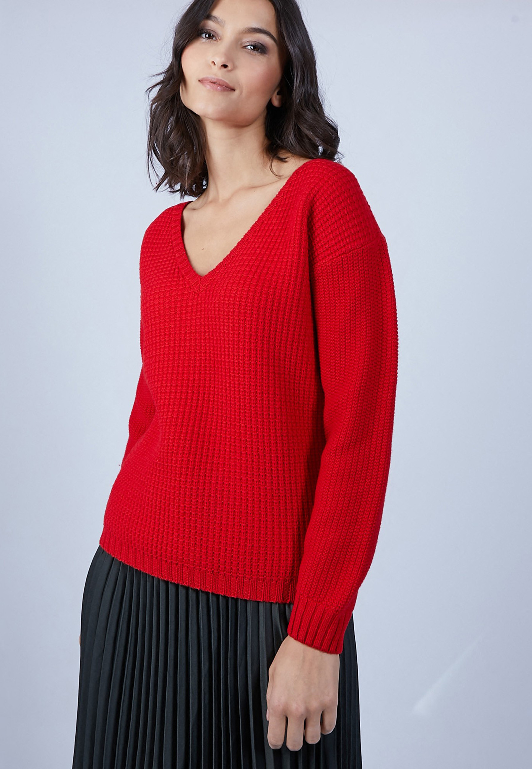 Pull col V pour femme Soizic