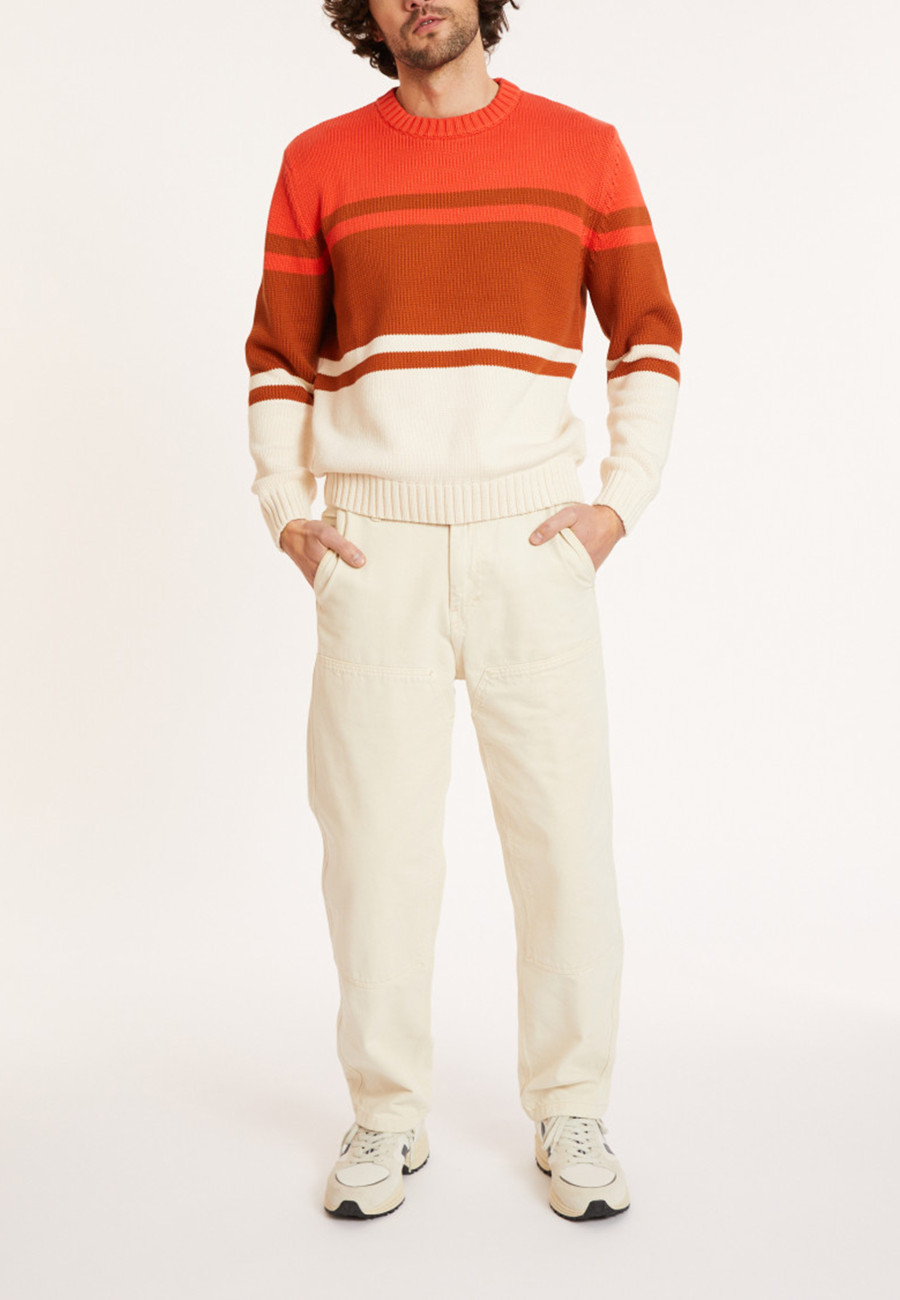 Pull en coton tricolor - Dustin