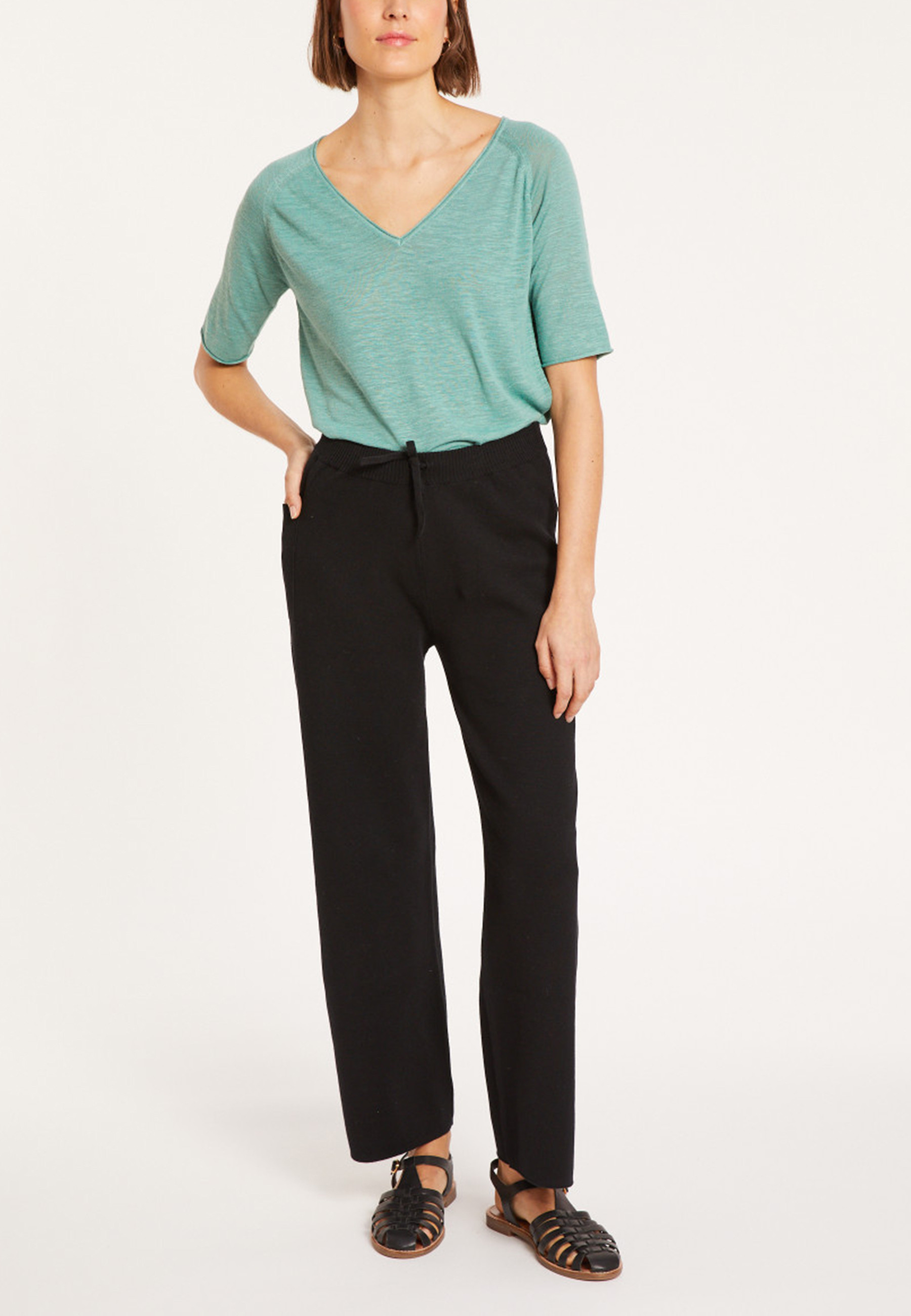 Pantalon à poches en coton - Mederise 8051 cactus - 83 Kaki