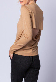 Pull en laine et soie ouverture dos - Embrun 6395