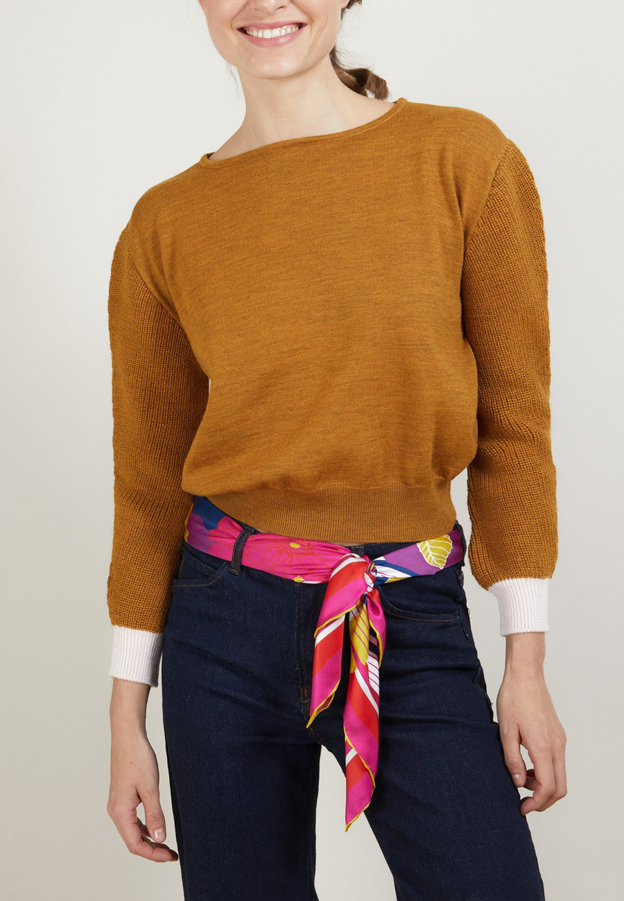 Suéter curto de lã - Fanfan