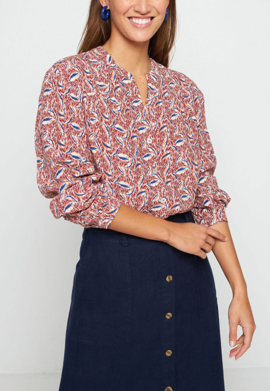 Blusa estampada de manga comprida - Seina