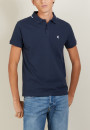 Short-sleeved cotton pique polo shirt - Babel