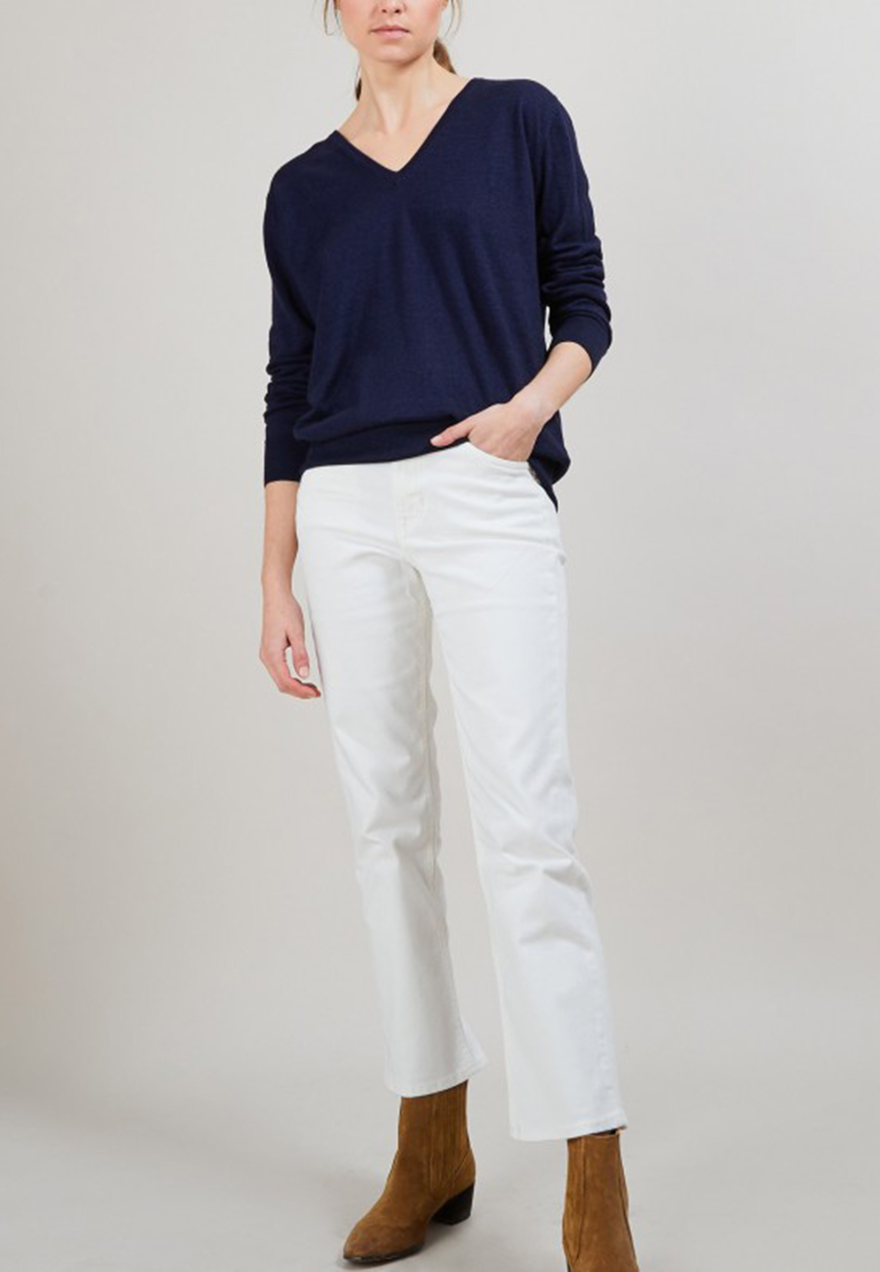 BLONDIE - PULL COL V CACHEMIRE