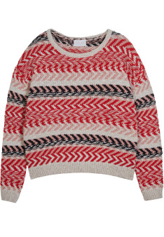 Multicolored cotton and linen jumper - Thadji