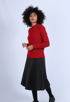 Pull col montant manches boutonnées - Sumaya