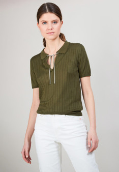 Pull col rond en viscose Alya