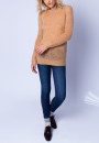 Pull long en mohair ajouré - Emeline