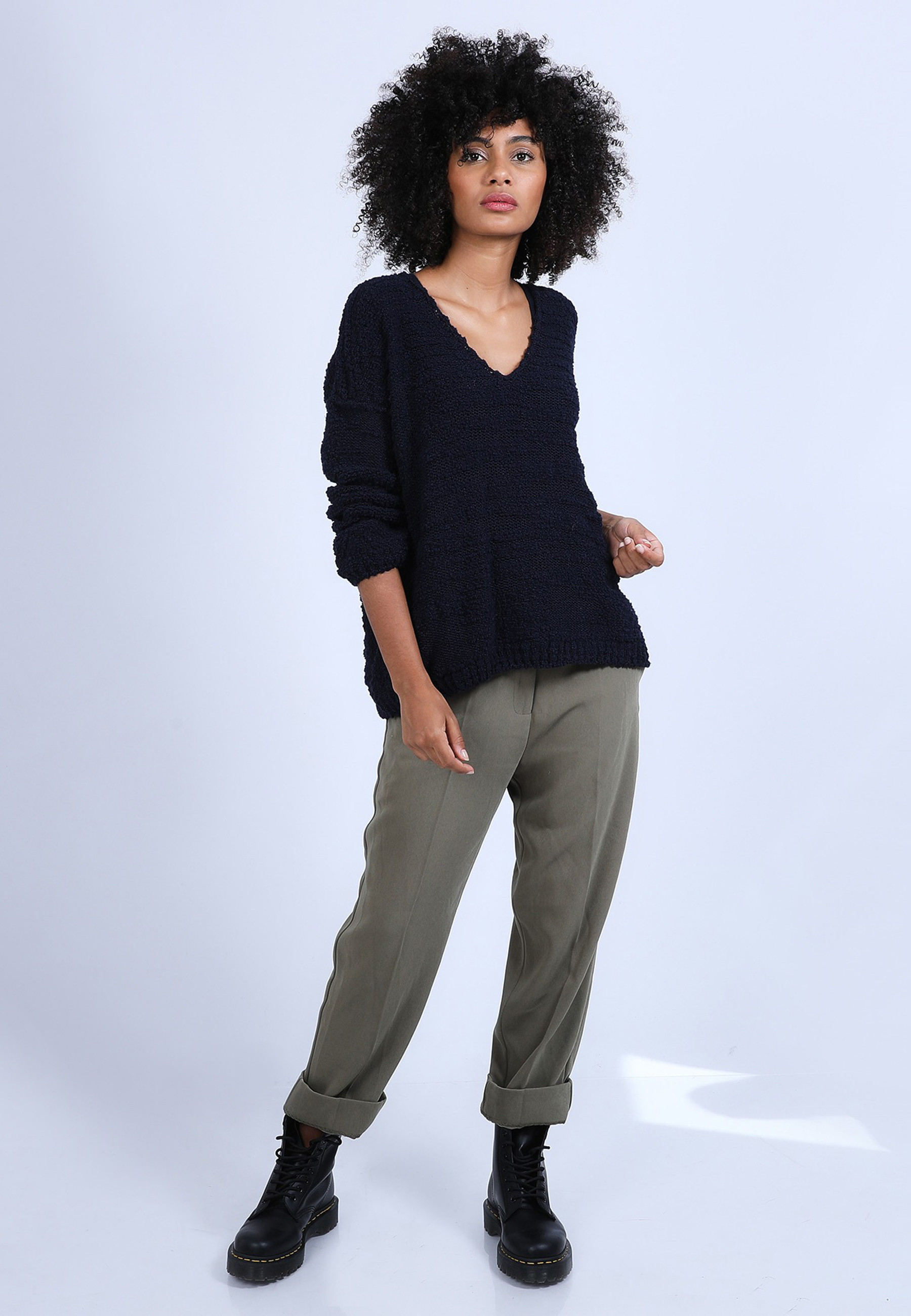 Pull ovesize col V - Sari