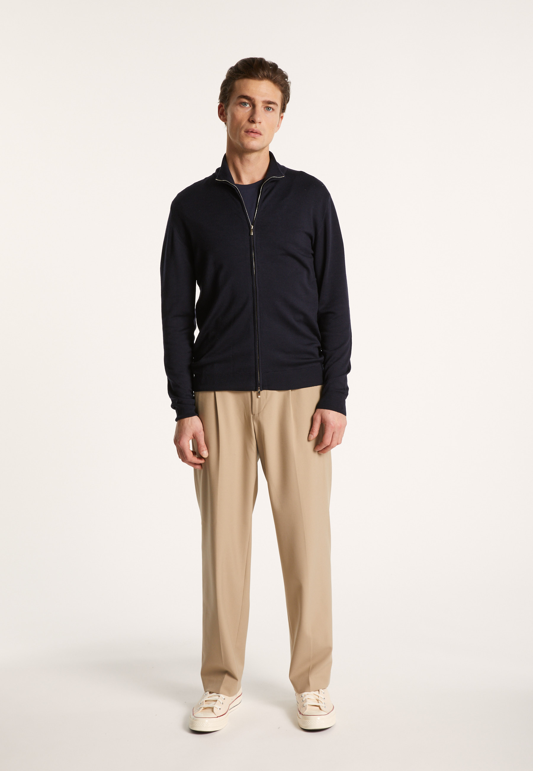 Gilet zippé en 100% laine mérinos - Bastian