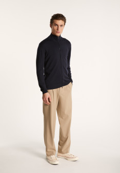 Gilet zippé en 100% laine mérinos - Bastian