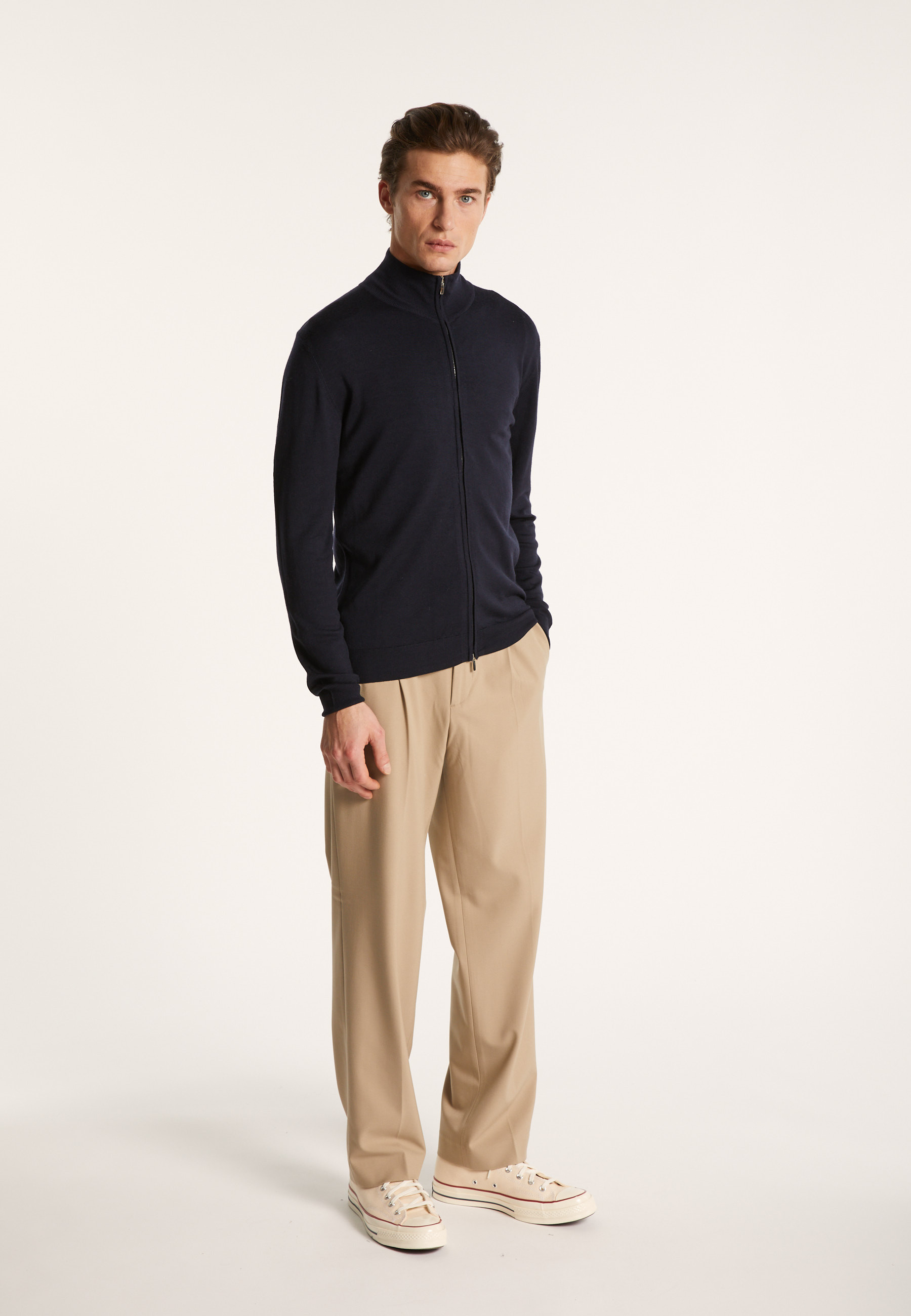 Gilet zippé en 100% laine mérinos - Bastian