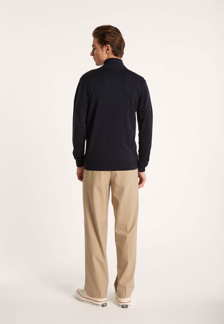 Men's zip-up merino wool cardigan - Estian