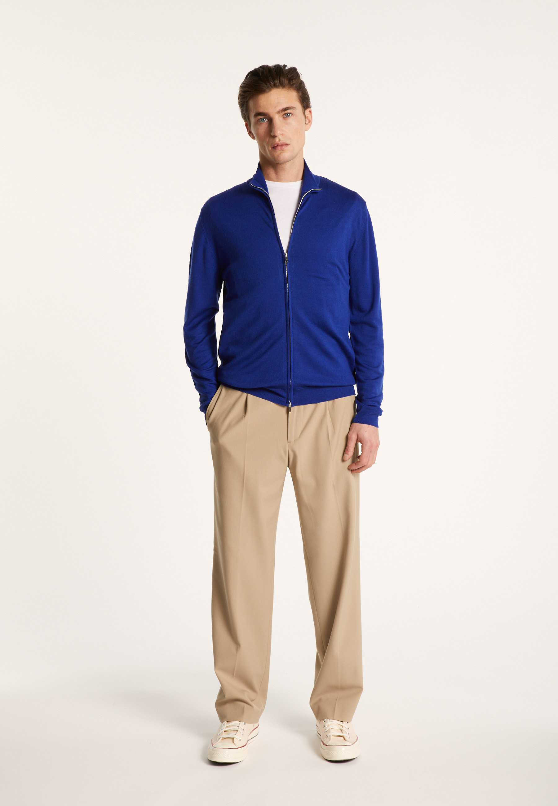 Gilet zippé en 100% laine mérinos - Bastian