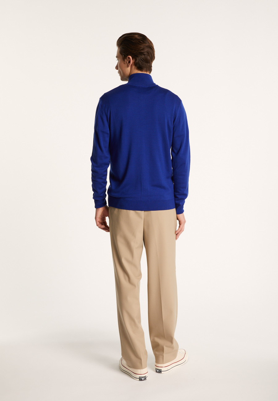 Colete com zíper em lã Merino - Estian