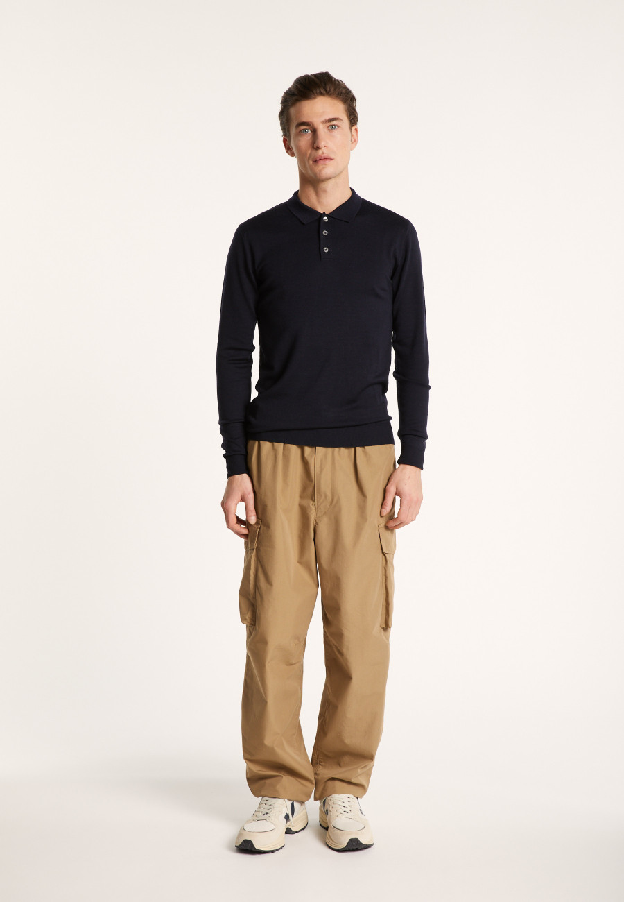 Merino wool polo neck sweater - Eni