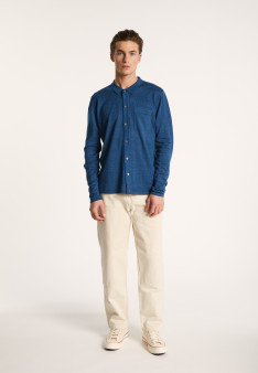 Long-sleeved cashmere linen shirt - Bazar