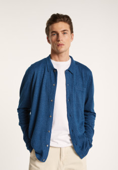 Long-sleeved cashmere linen shirt - Bazar