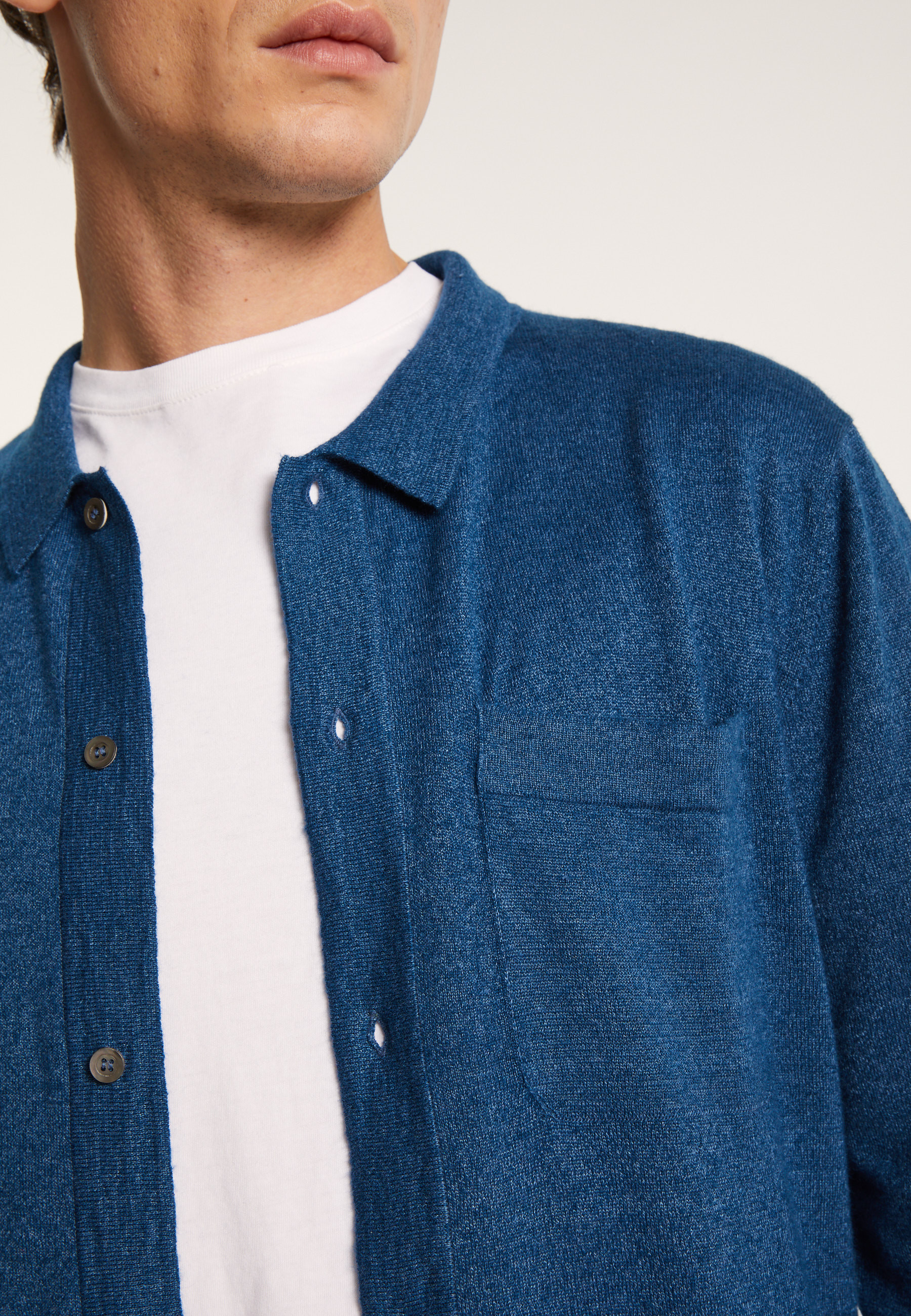 Chemise manches longues en lin cachemire - Bazar