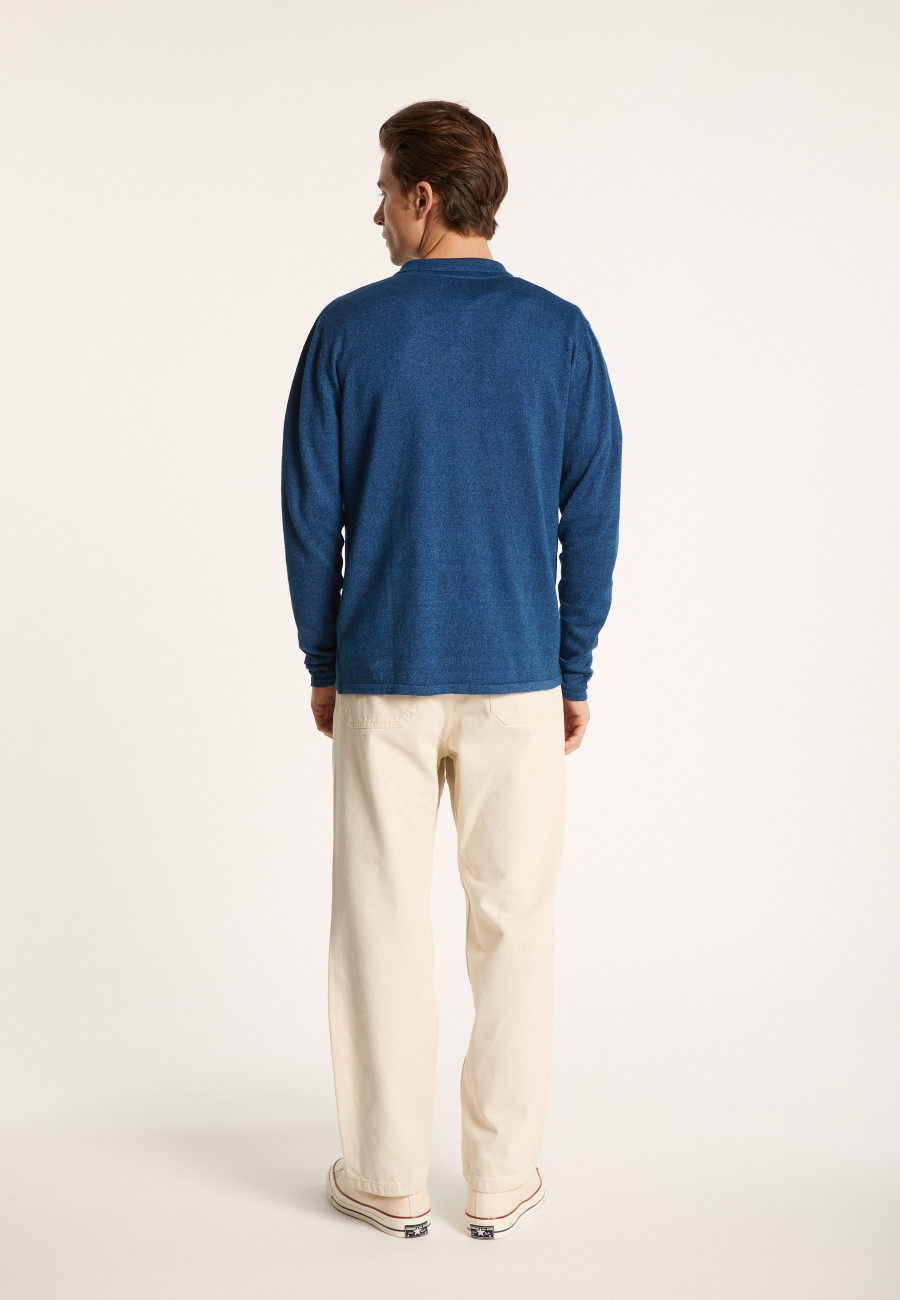 Camisa de linho e cashmere de manga comprida - Bazar