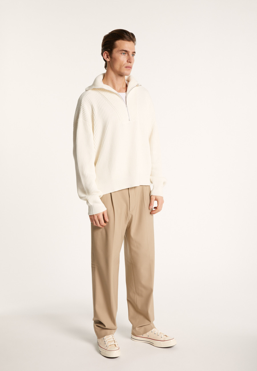 Large cotton trucker neck sweater - Bill