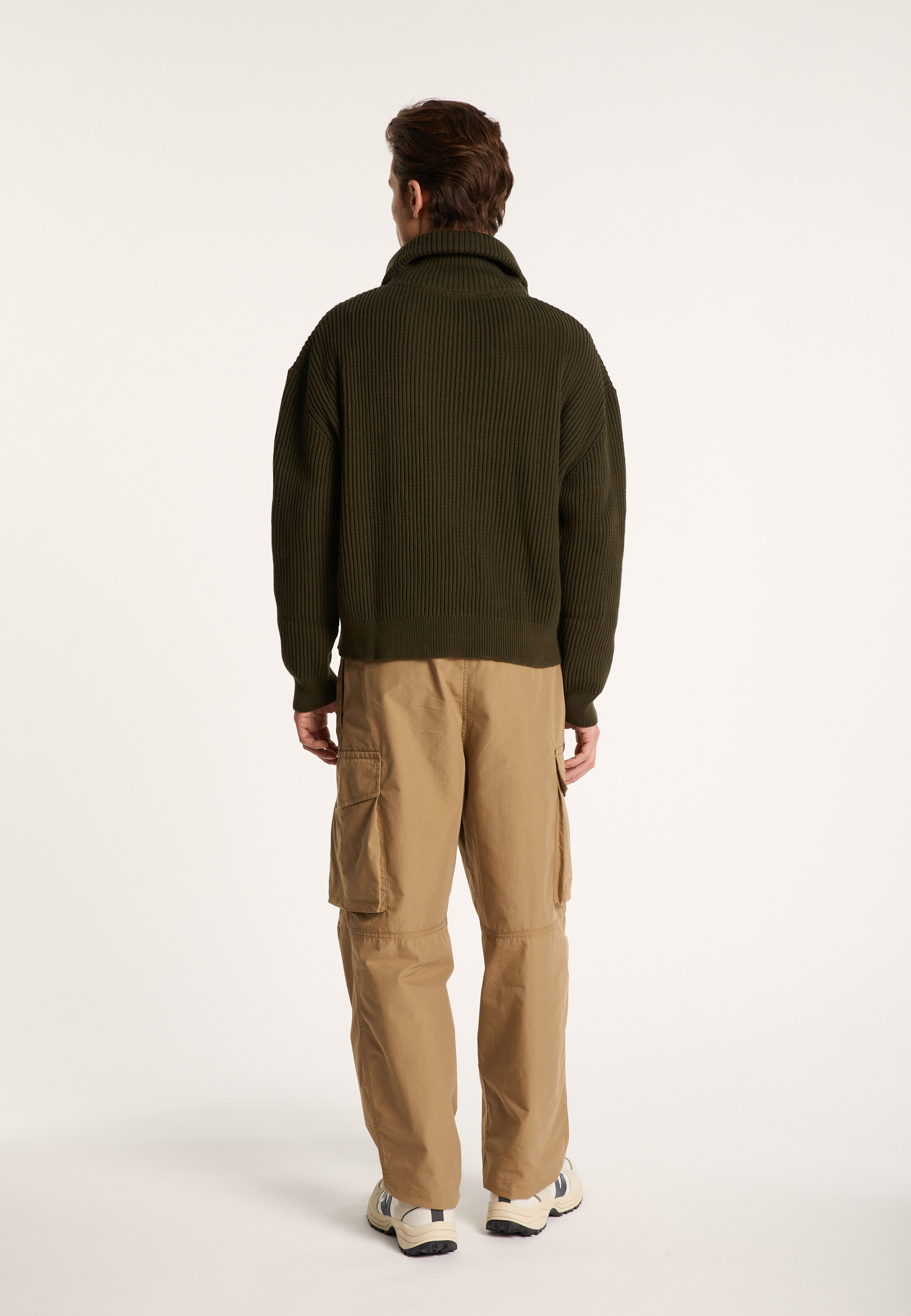 Large organic cotton trucker neck sweater - Bill