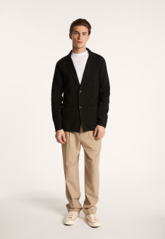 Blazer à poches en coton - Bacari 7212 fusain - 83 Kaki