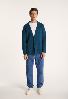 Blazer à poches en coton - Bacari 7212 fusain - 83 Kaki