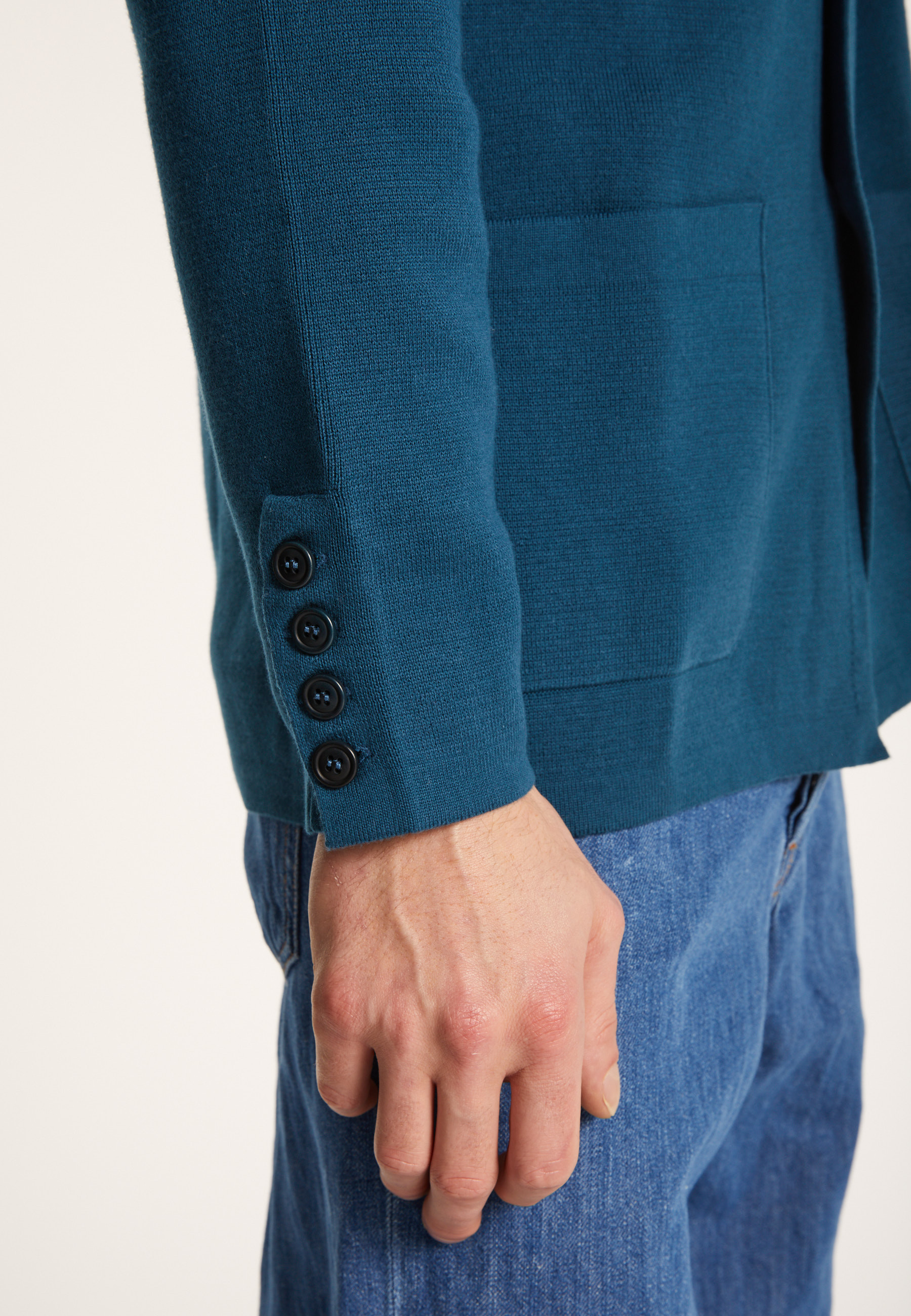 Blazer à poches en coton - Bacari 7212 fusain - 83 Kaki