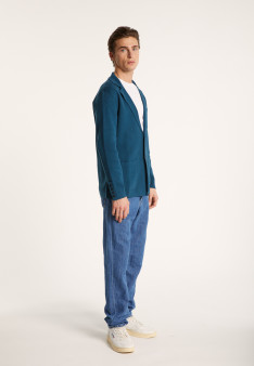 Blazer à poches en coton - Bacari 7212 fusain - 83 Kaki