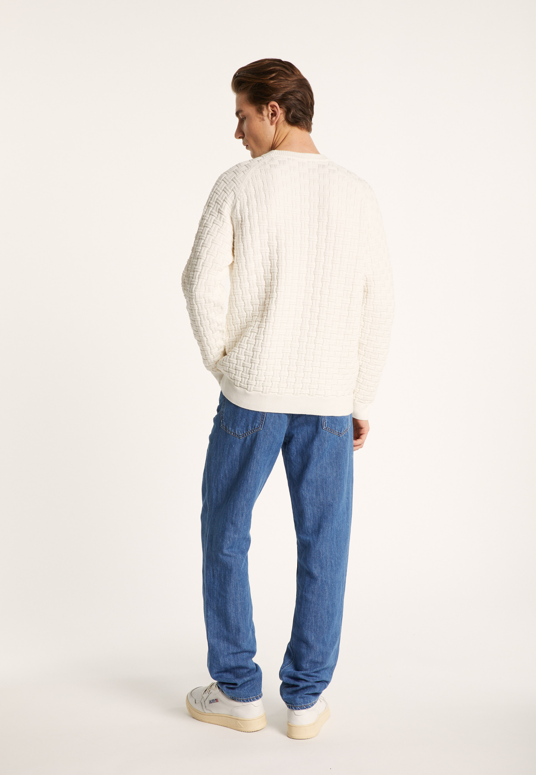 Pull manches raglan en coton bio - Pepino 7200 blanc - 02 Blanc