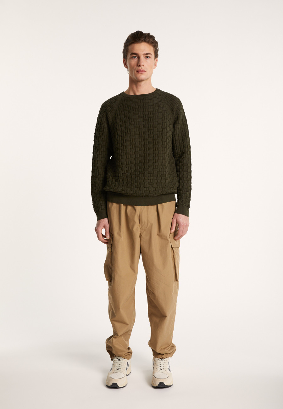 Cotton raglan sleeve sweater - Pepino