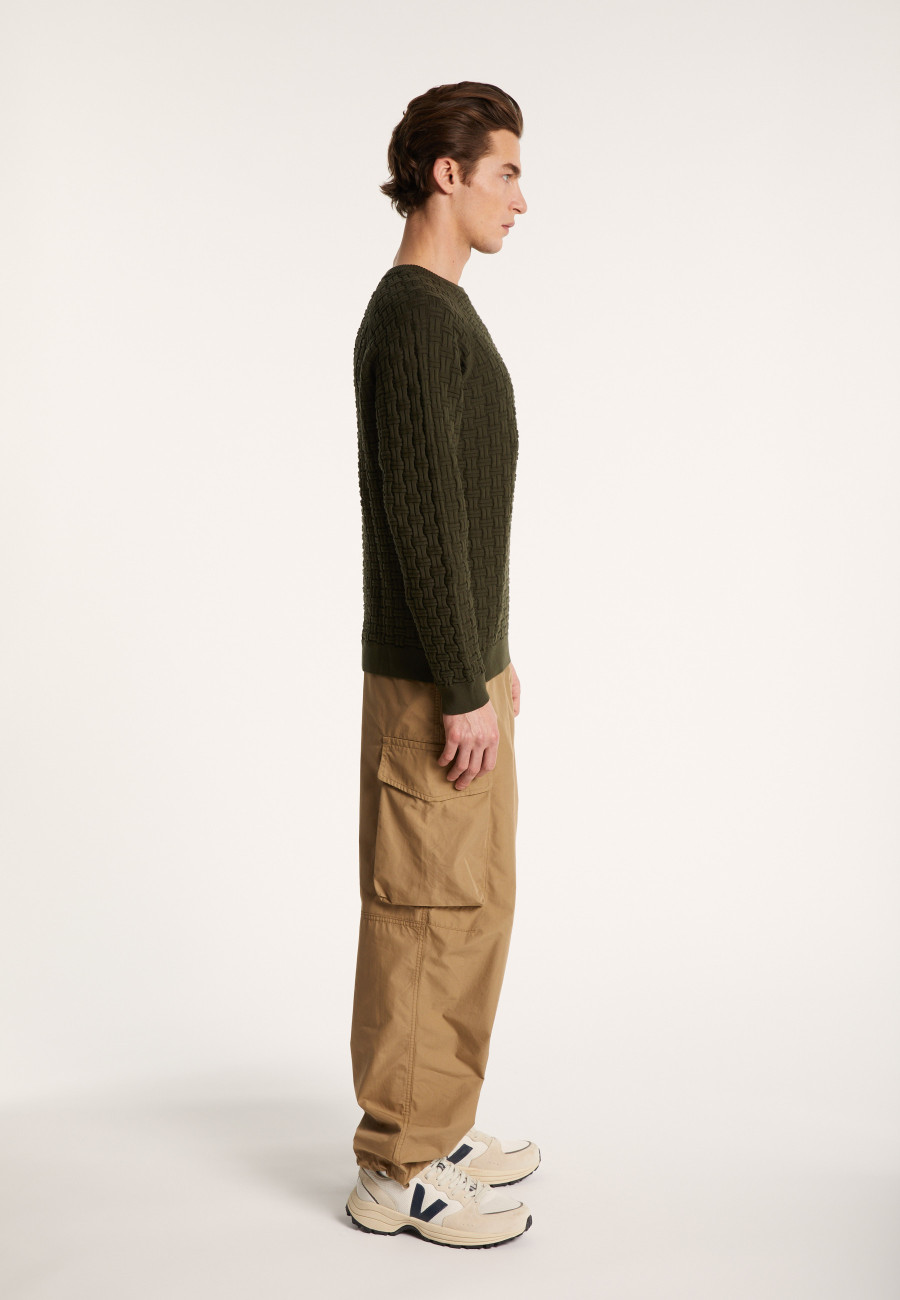 Cotton raglan sleeve sweater - Pepino