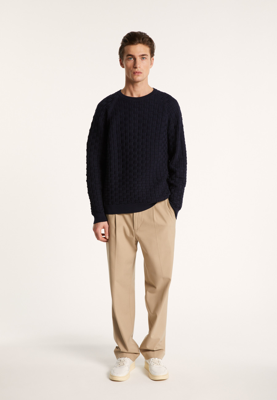 Organic cotton raglan sleeve sweater - Pepino