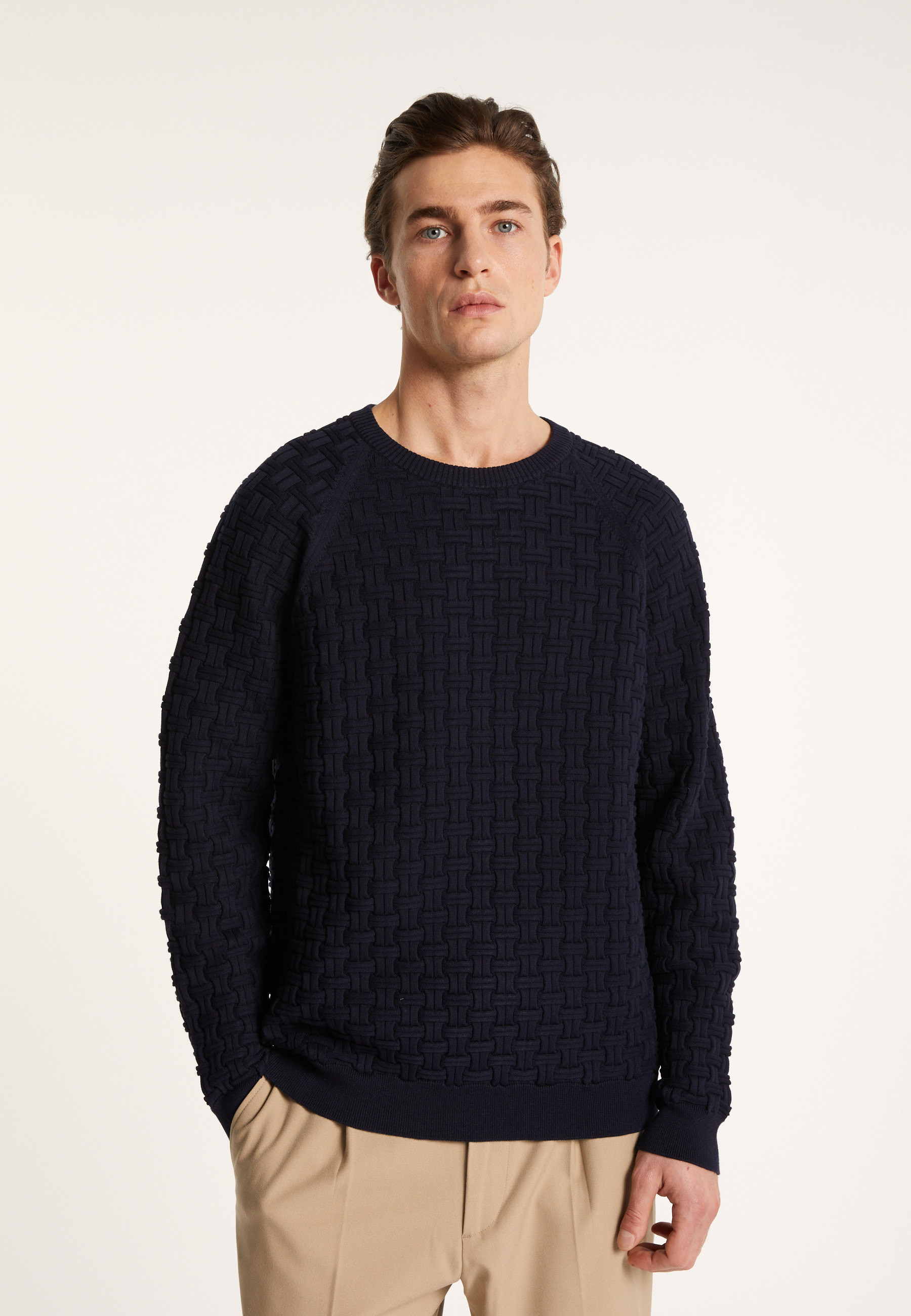 Organic cotton raglan sleeve sweater - Pepino