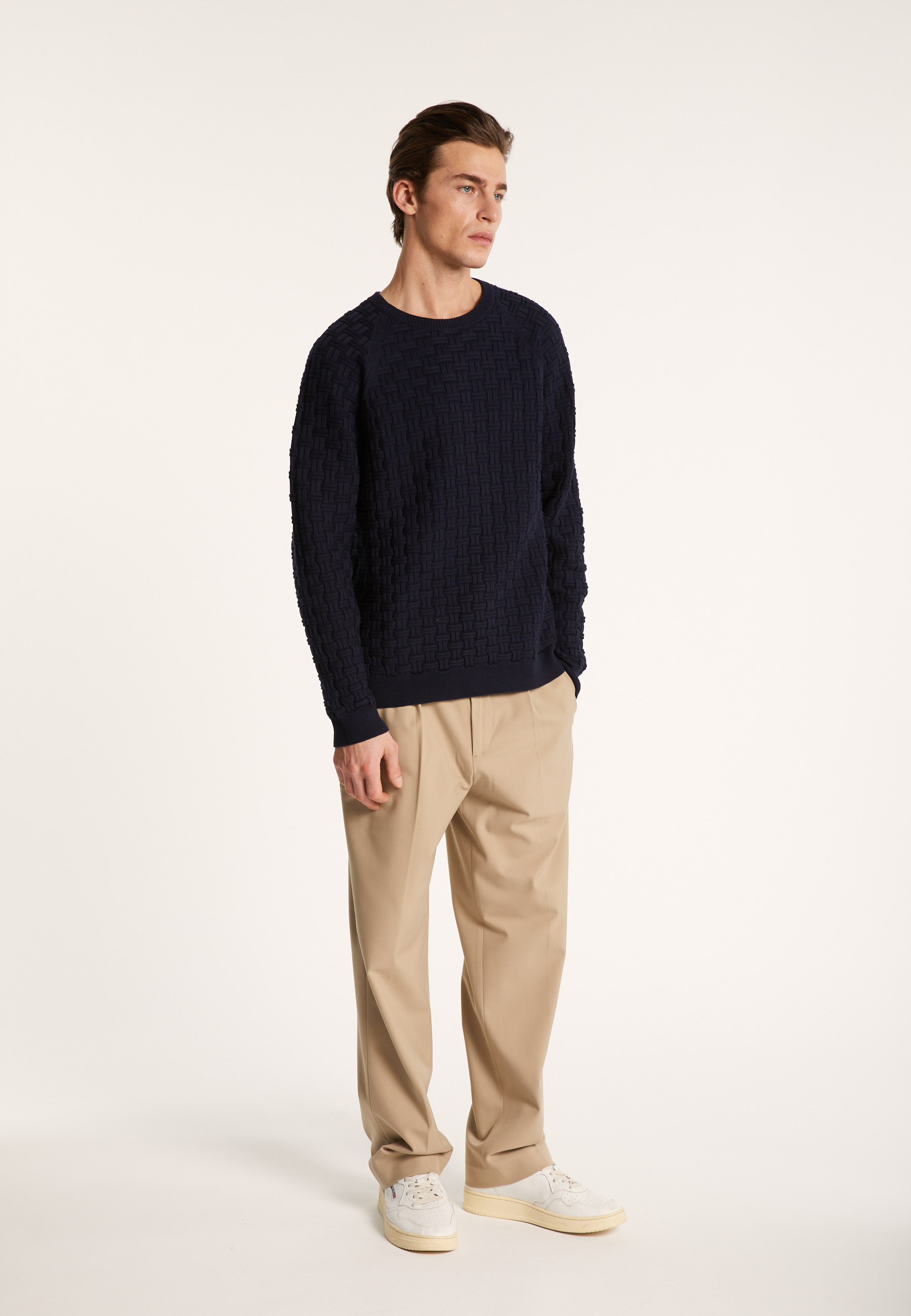 Organic cotton raglan sleeve sweater - Pepino